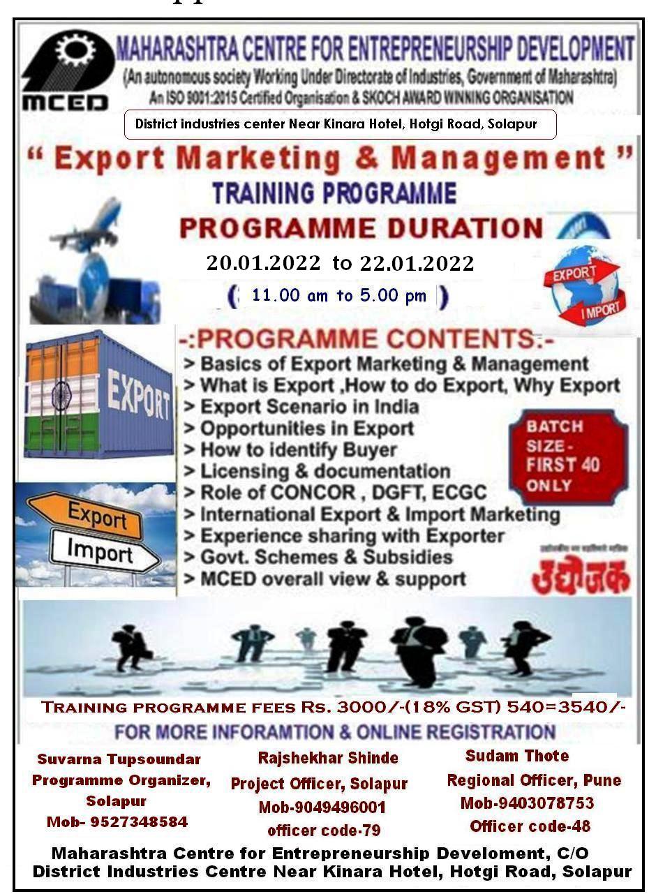 Export Marketing & Management