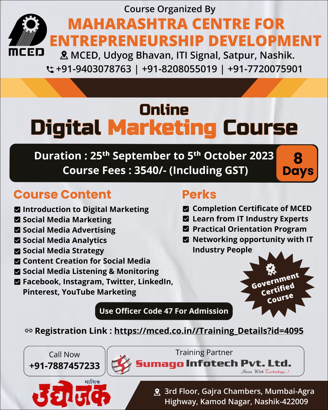 Online - Digital Marketing Training Programme