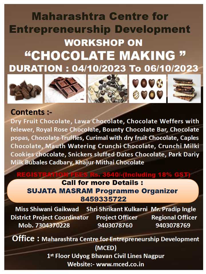 Workshop on Chocolate Making At Nagpur