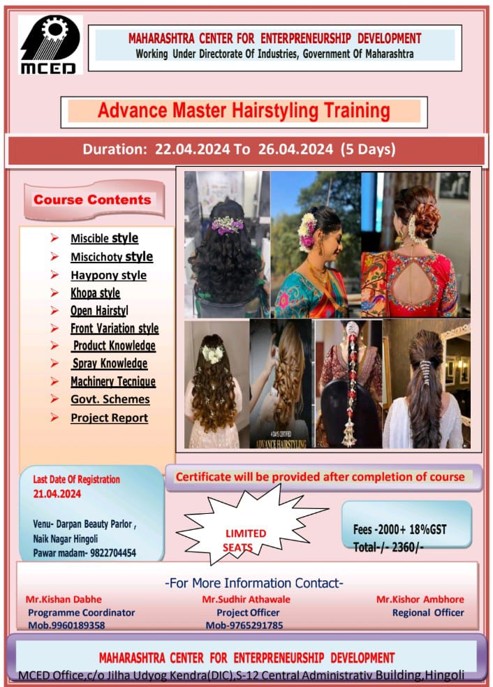Advance Master Hairstyling Programme