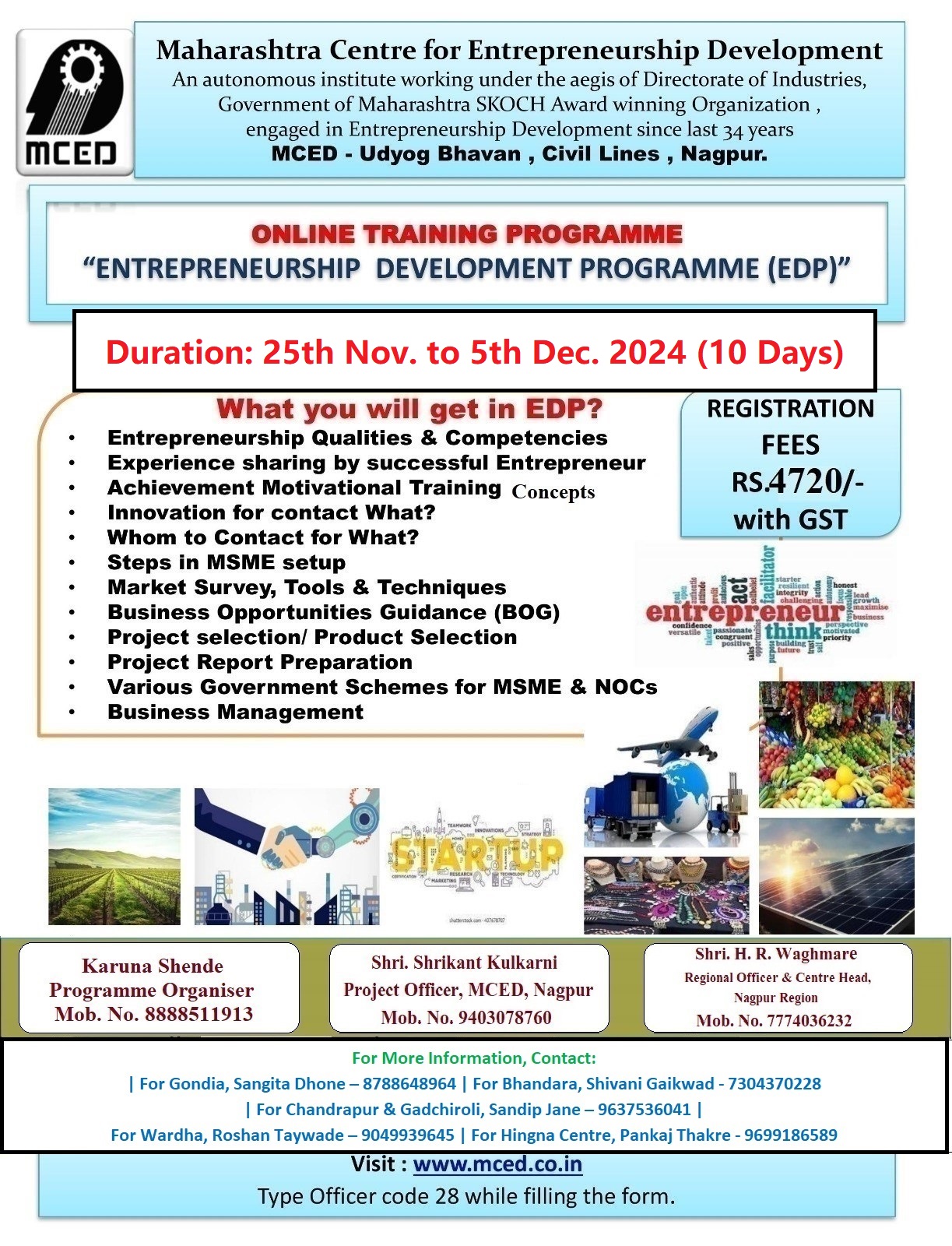 ONLINE ENTREPRENUERSHIP DEVELOPMENT AT NAGPUR