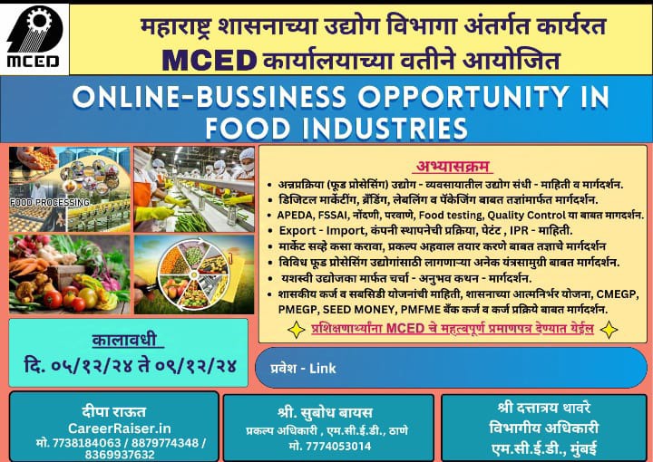 Online -Business Opportunity in Food Industries