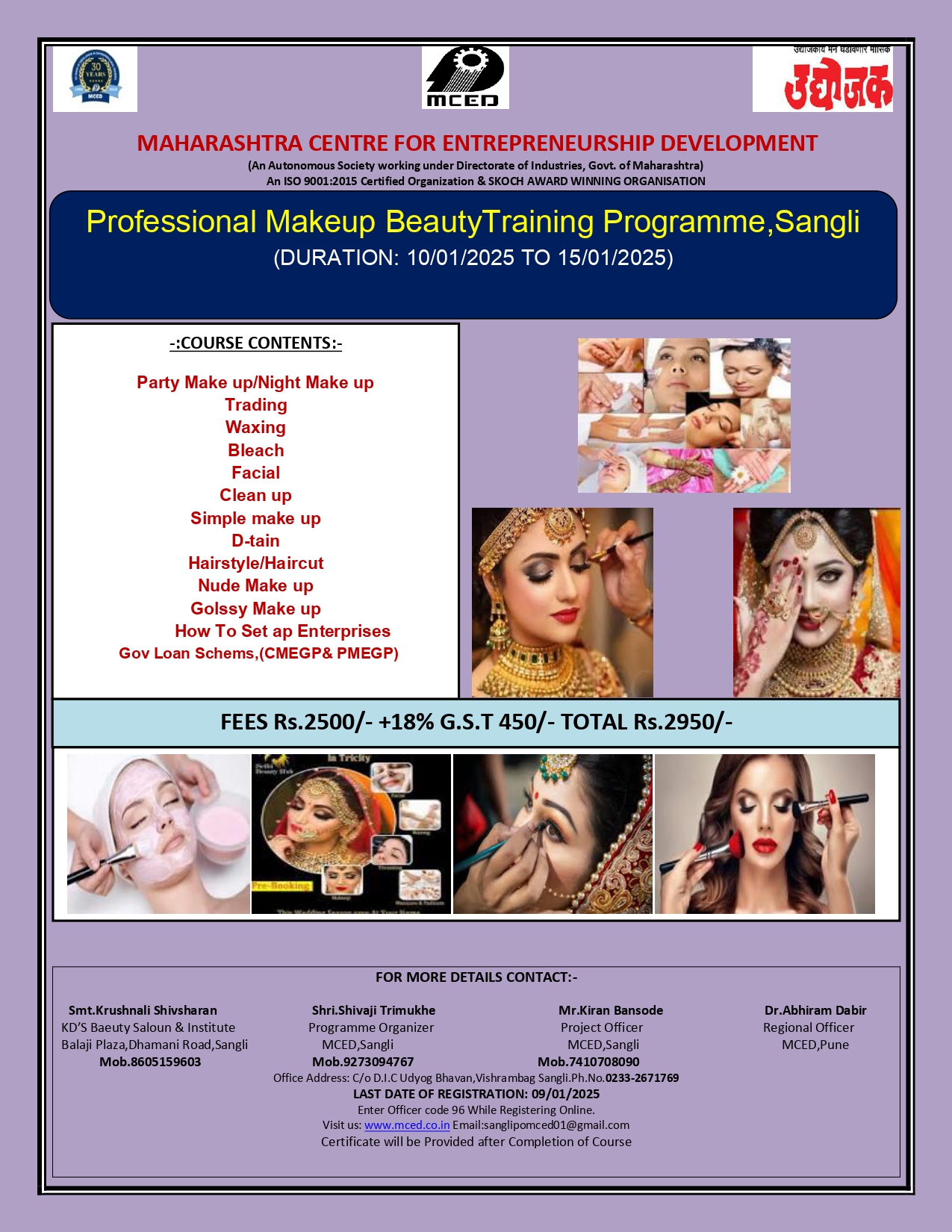 Professional Makeup Training Programme,Sangli