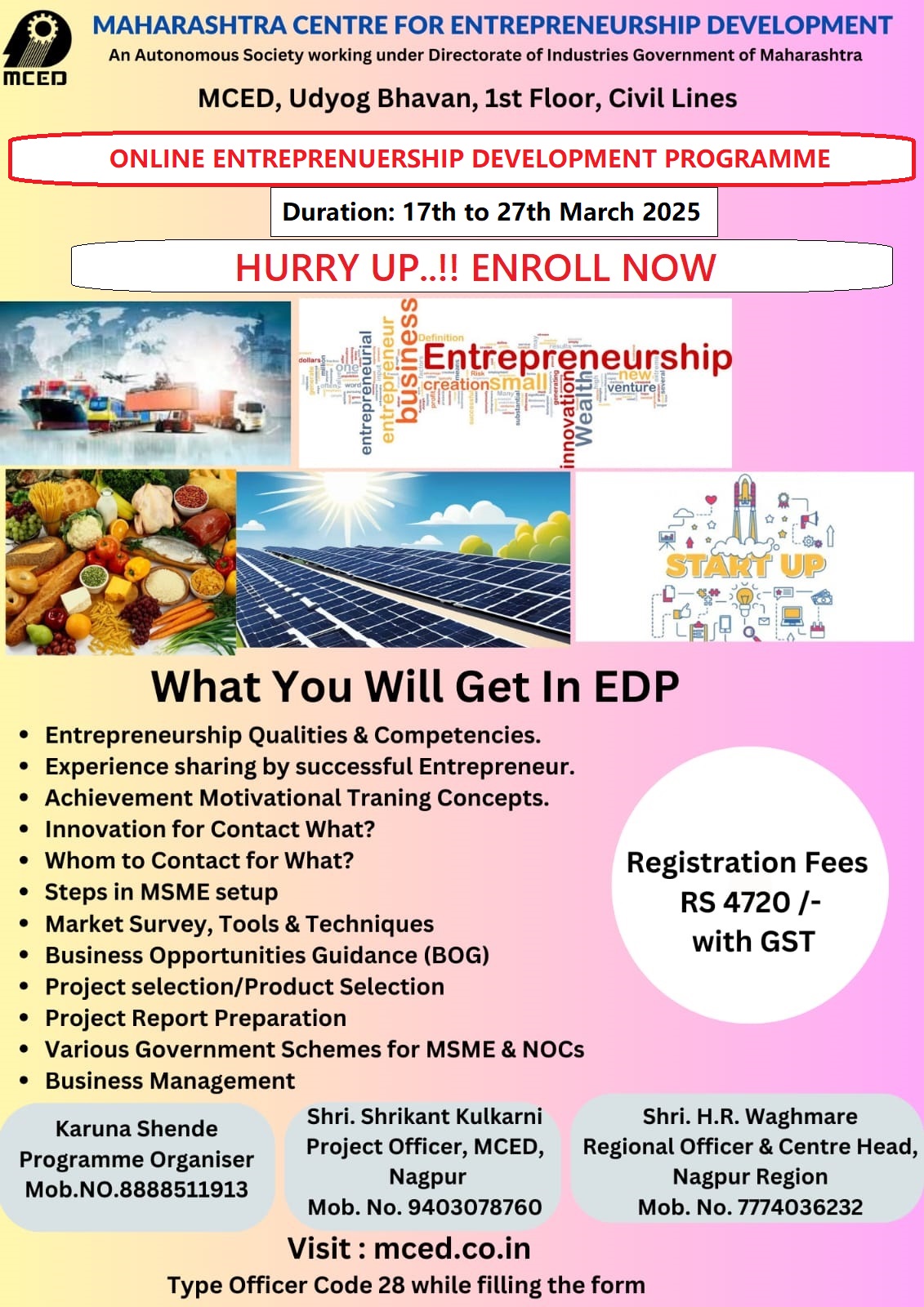 Online Entrepreneurship Development Program