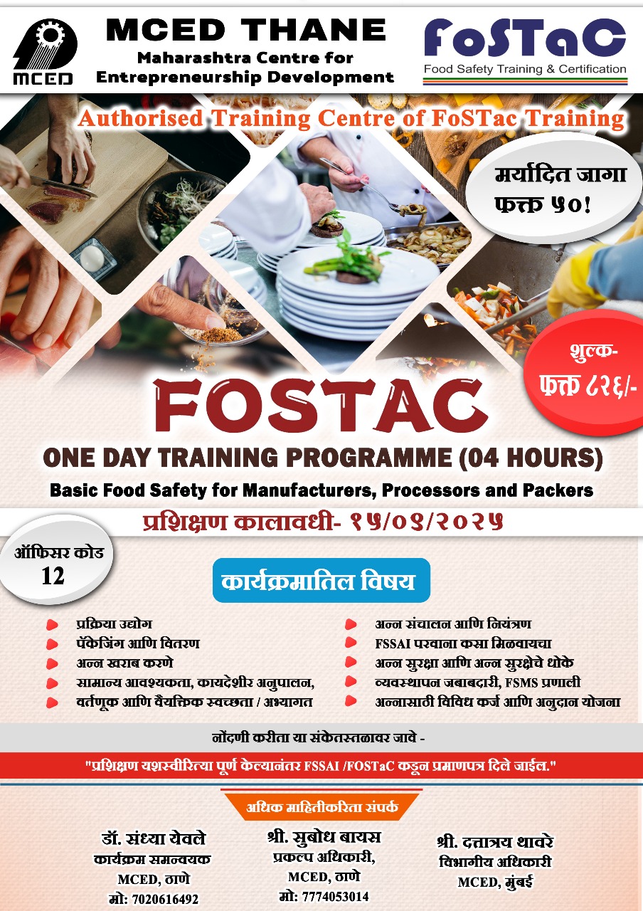 FoSTaC One Day Training on Basic Food Safety