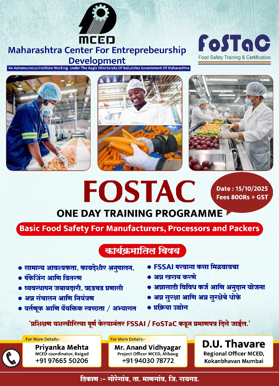 FoSTac  One Day Training on Basic Food Safety