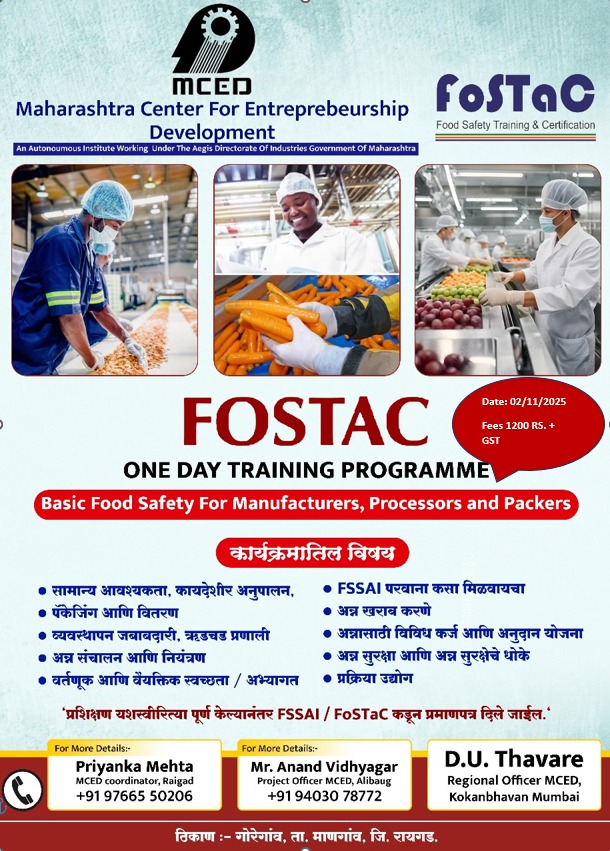 FoSTaC One Day Training on Basic Food Safety