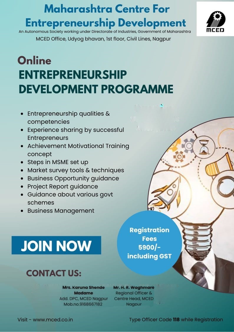 ONLINE ENTREPRENEURSHIP DEVELOPMENT TRAINING PROGRAM