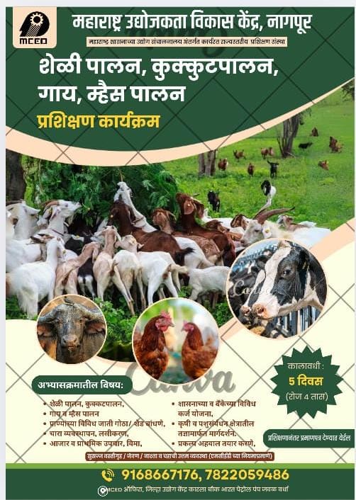 Goat, Dairy, Poltry Training program