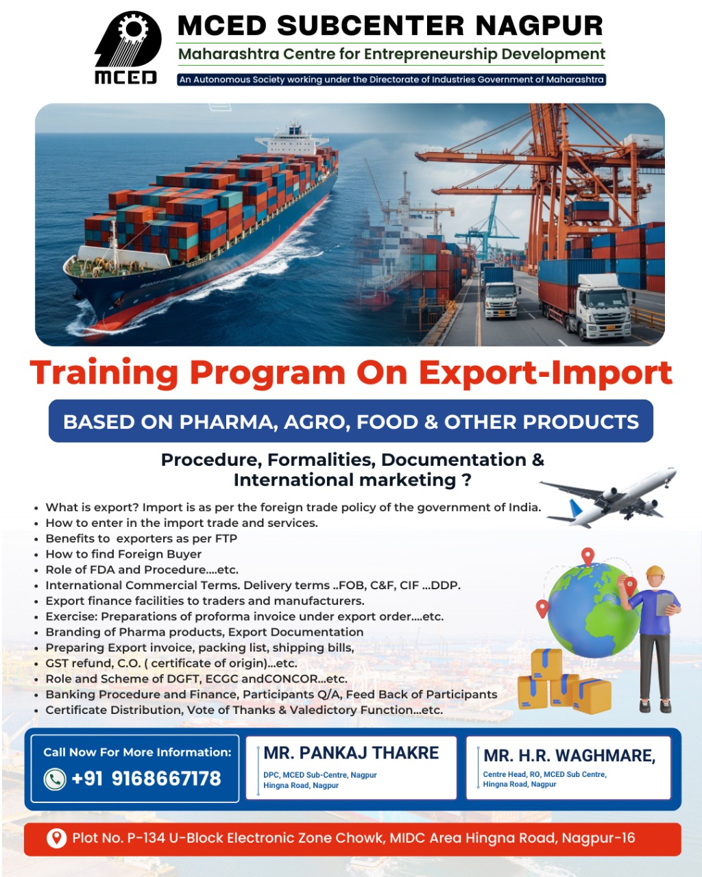 TRAINING PROGRAMME ON EXPORT (FOOD, FRUITS , AGRICULTURE & OTHERS PRODUCTS EXPORT)
