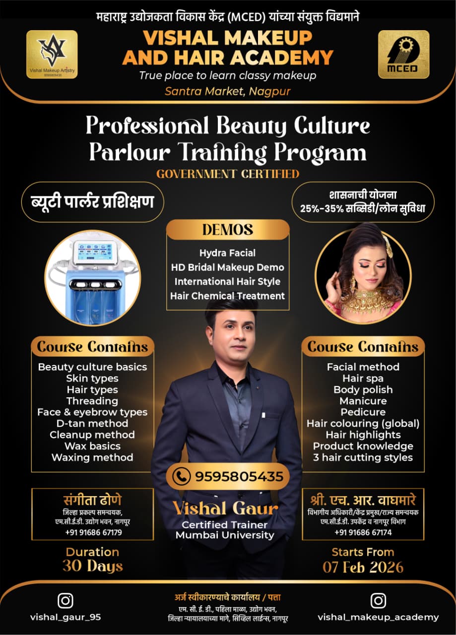 PROFESSIONAL BEAUTY PARLOR TRAINING PROGRAMME