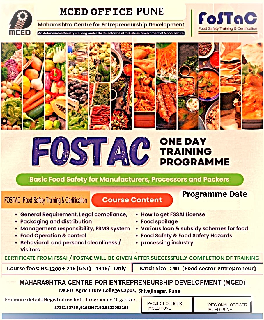 FOSTAC - Basic Food Safety Training Programme PNO