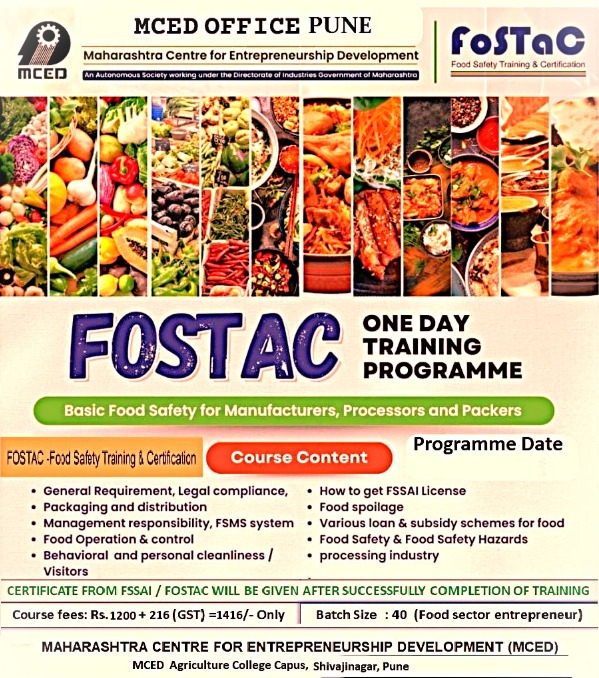 FOSTAC - Basic Food Safety Training Programme PNO