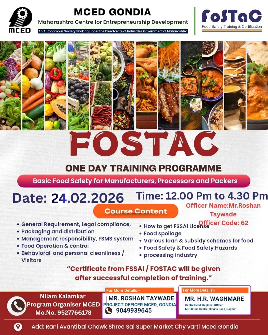 FOSTAC TRAINING PROGRAM