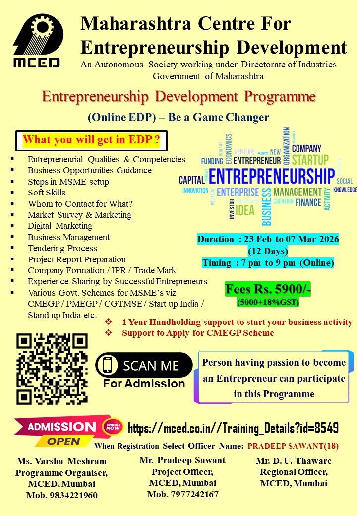 Entrepreneurship Development Programme (EDP)