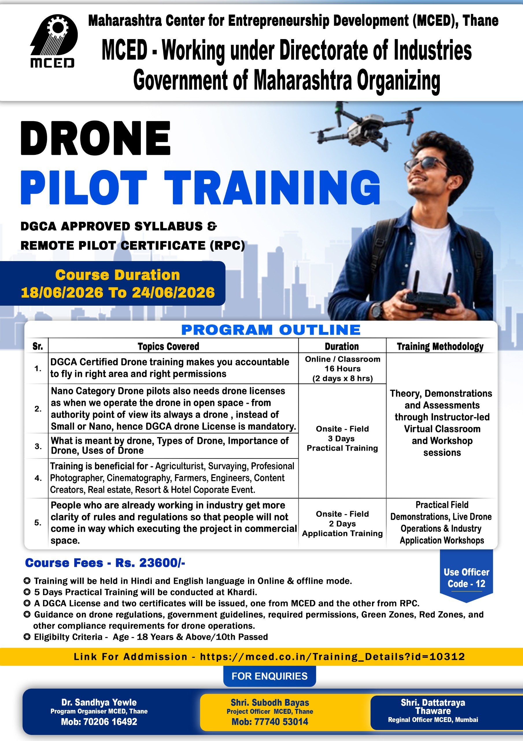 DRONE PILOTE TRAINING