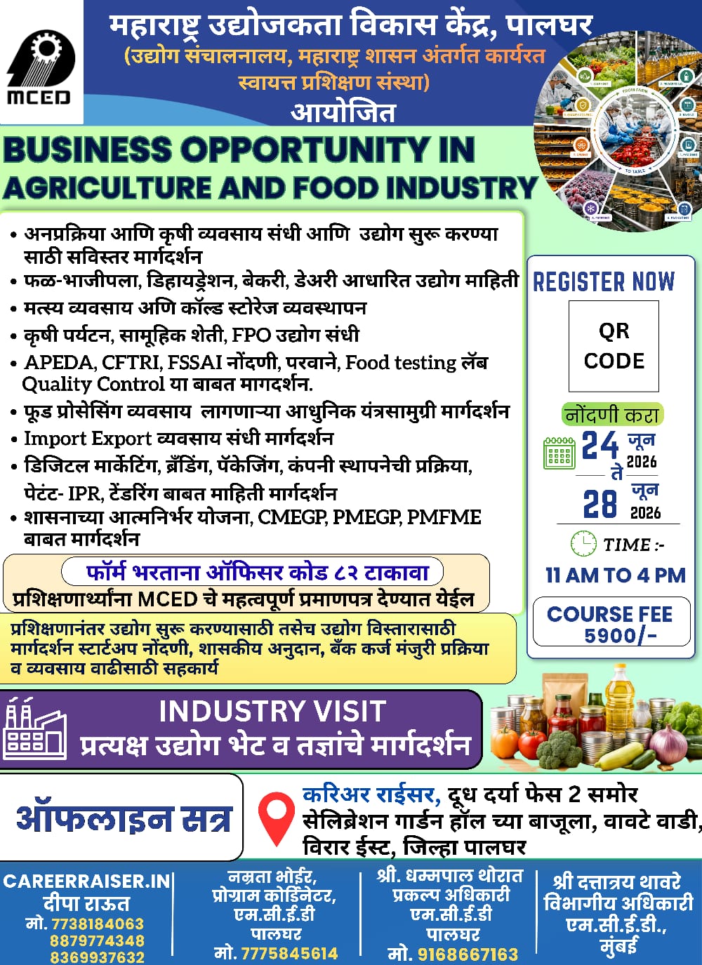 Business Opportunity in Agriculture and Food Industry