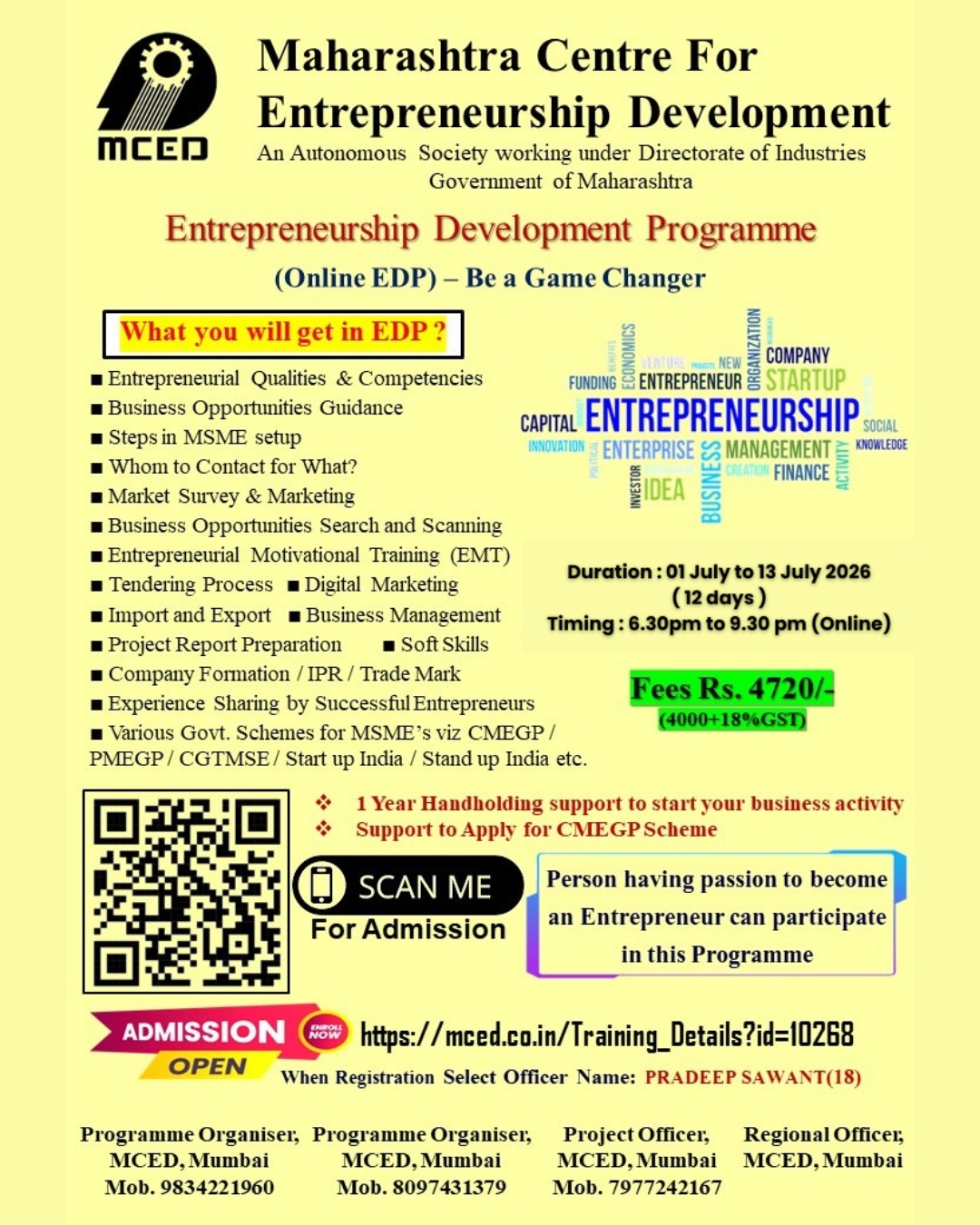 Entrepreneurship Development Programme (EDP)