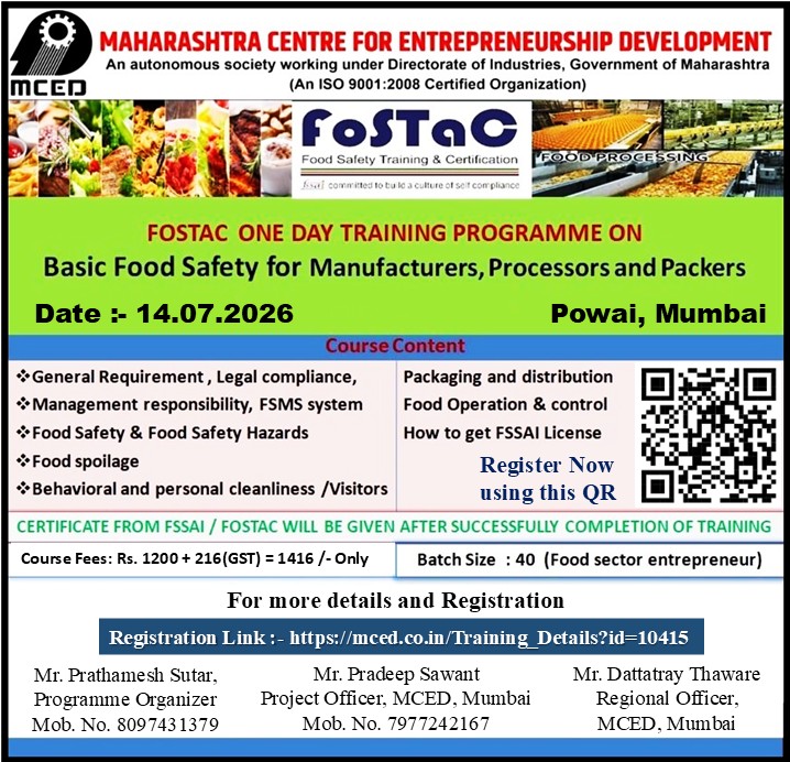 FoSTaC Basic Food Safety Training Programme
