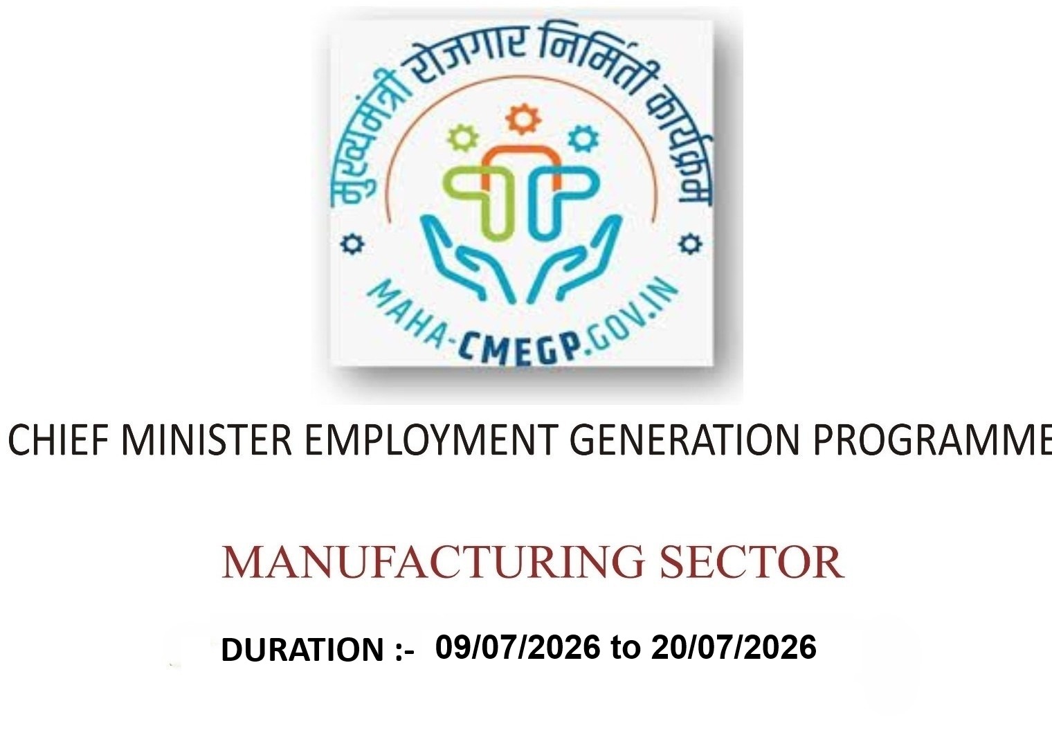 Residential Entrepreneurship Development Programme - Manufacturing Sector