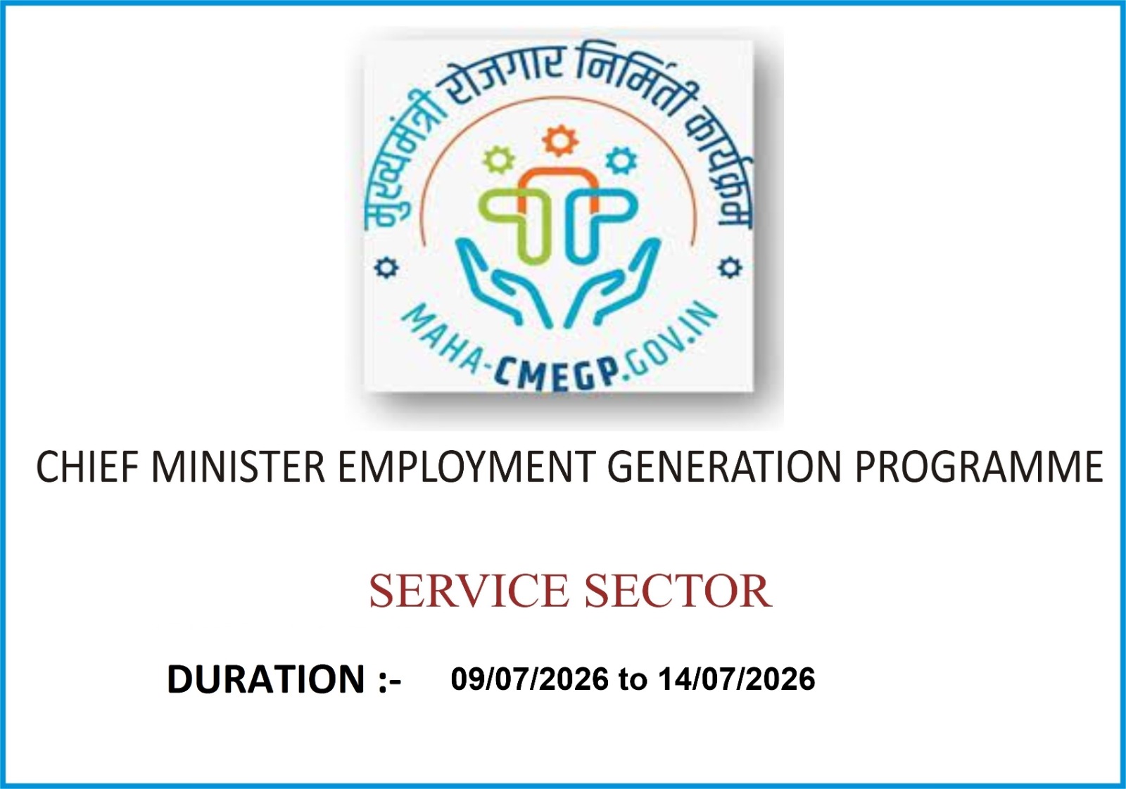 Residential Entrepreneurship Development Programme - Service Sector