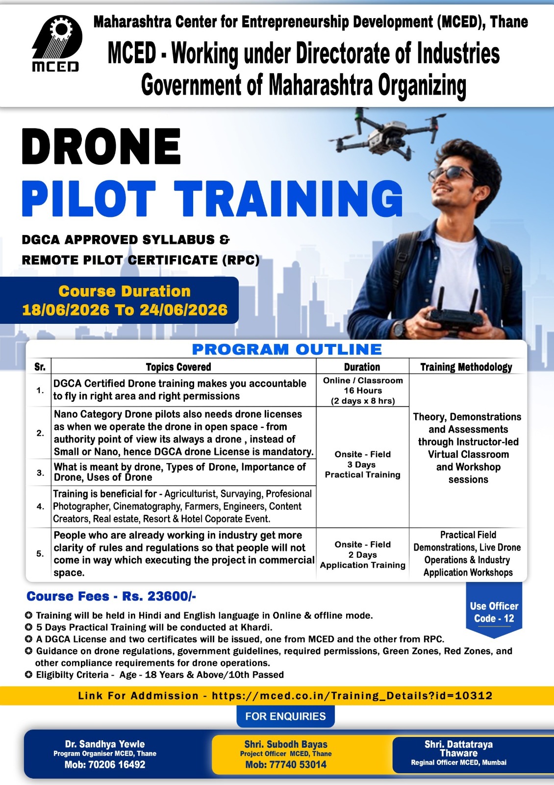 DRONE PILOTE TRAINING