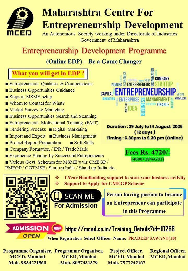 Entrepreneurship Development Programme (EDP)