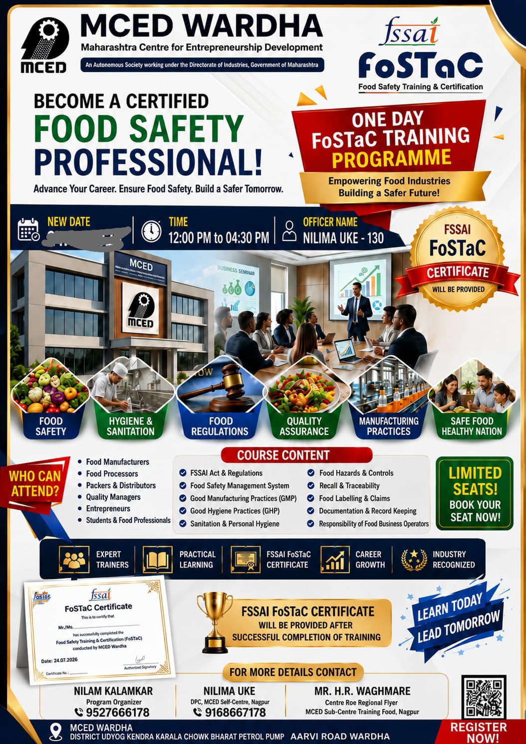 FOSTAC ONE DAY TRAINING PROGRAMME