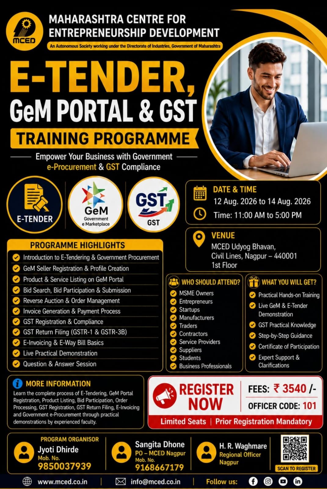 E-TENDER, GEM PORTAL & Gst