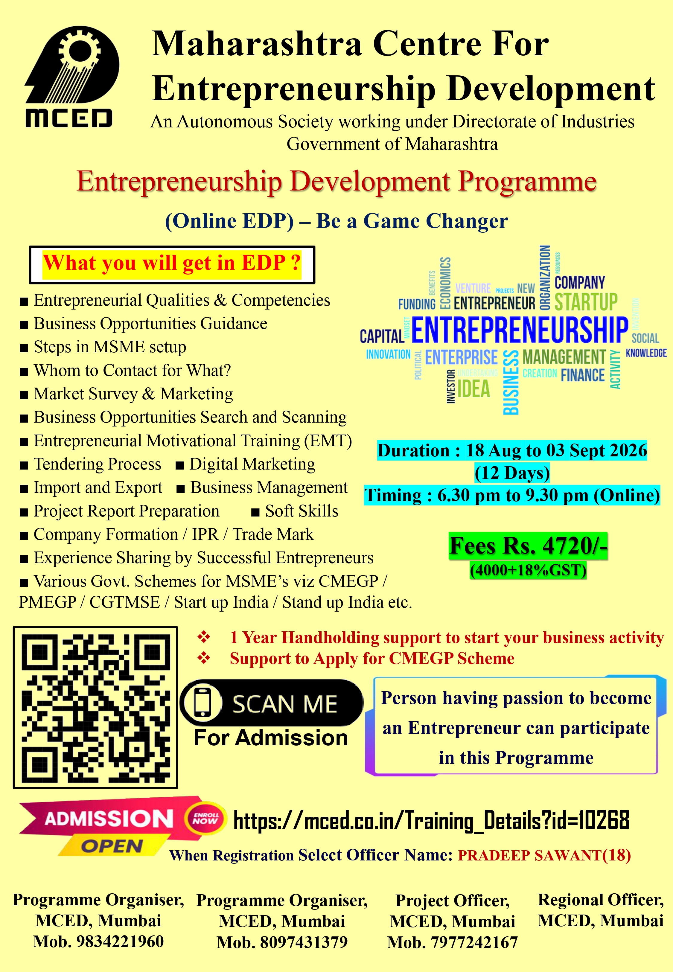 Entrepreneurship Development Programme (EDP)