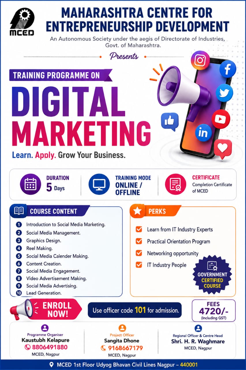 DIGITAL MARKETING TRAINING PROGRAMME online/offline