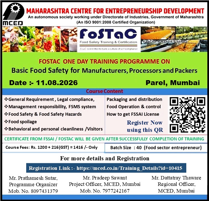 FoSTaC Basic Food Safety Training Programme