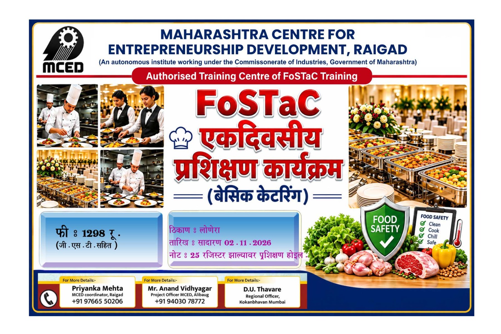FoSTac  One Day Training on Basic Food Safety