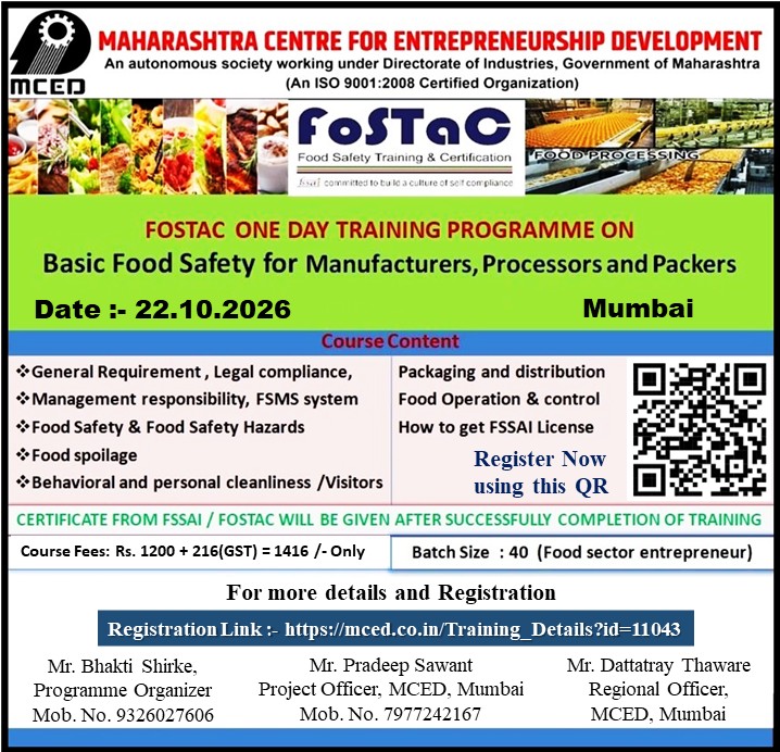 FoSTaC Basic Food Safety Training Programme